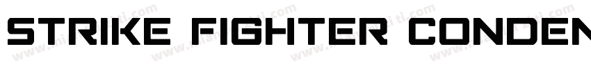 Strike Fighter Condensed字体转换